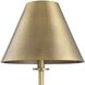 Pilot 37 inch 60.00 watt Brushed Brass Buffet Lamp Portable Light