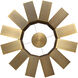 Chronos LED 34 inch Aged Brass Chandelier Ceiling Light in 34in.