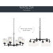 Winslow 6 Light Black Chandelier Ceiling Light, Large