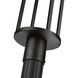 Luca LED 121.75 inch Black Outdoor Post Mounted Fixture