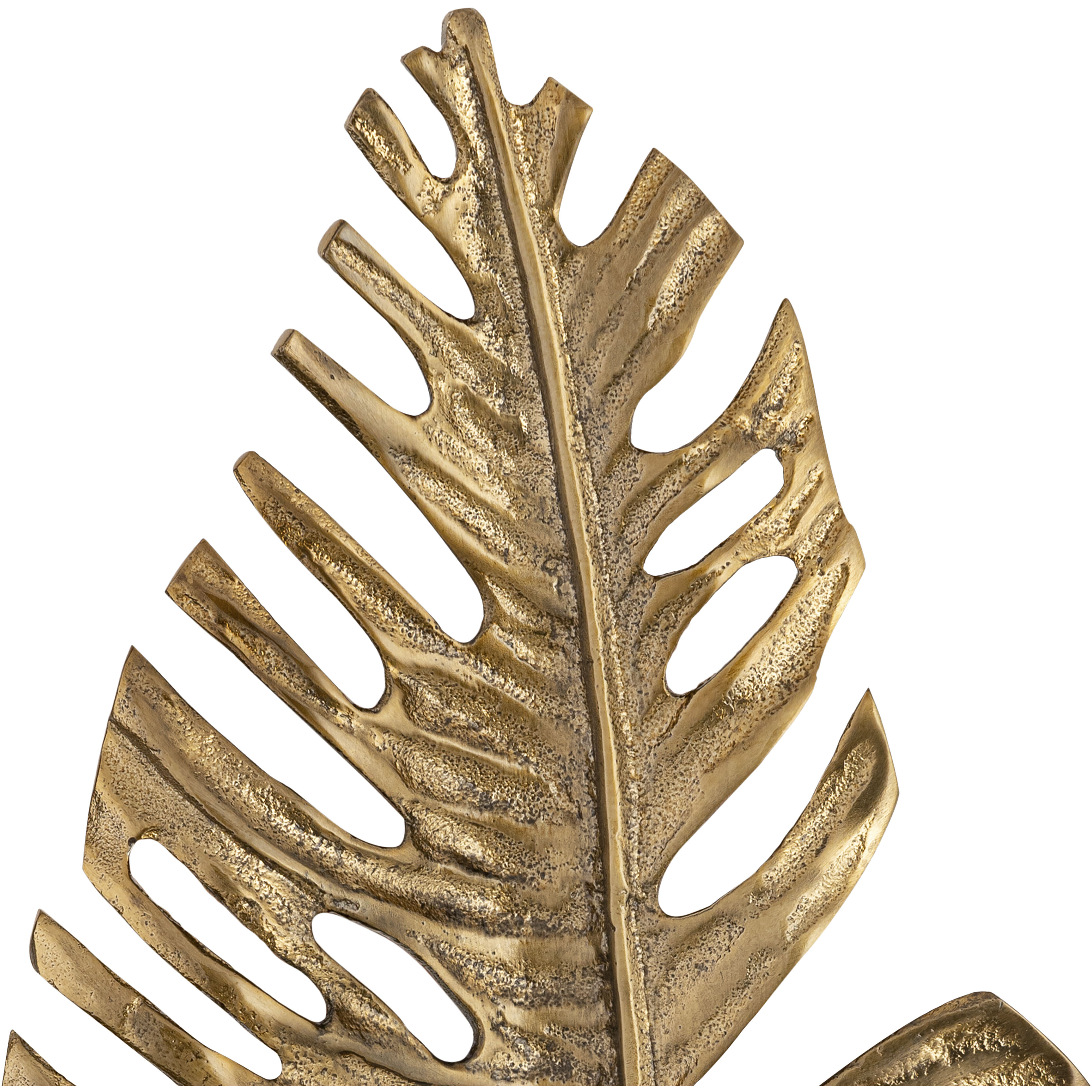 Sago Leaf Antique Gold Dimensional Wall Art