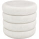 Tengal 17.7 inch Off-White Table/Stool
