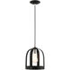 Stoneridge 1 Light 9 inch Textured Black Mini Pendant Ceiling Light