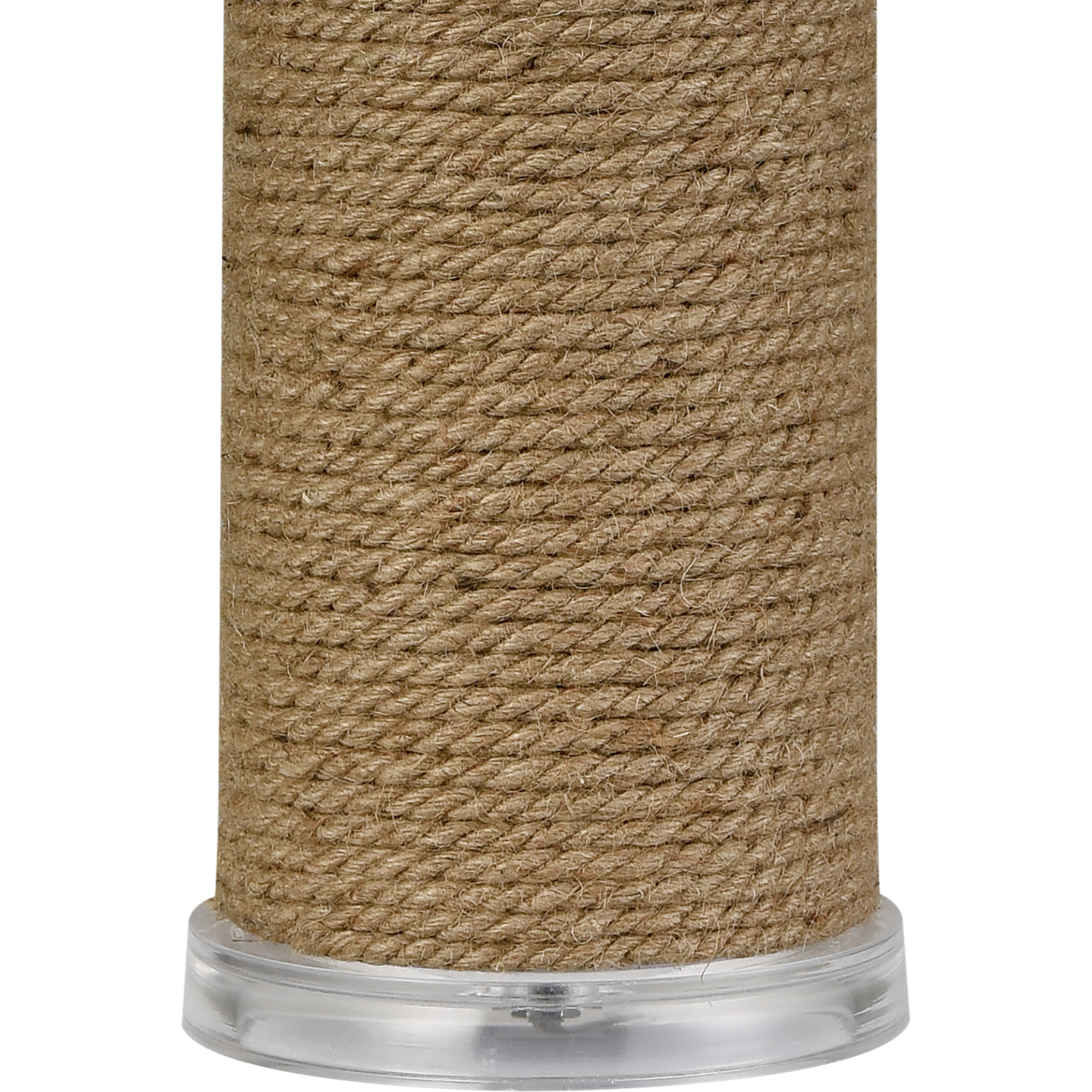 Sherman 27.5 inch 150 watt Natural with Clear Table Lamp Portable Light