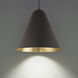 Taper LED 22 inch Bronze and Gold Leaf Pendant Ceiling Light