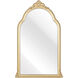 Loni 33.75 X 20.75 inch Gold with Mirror Wall Mirror