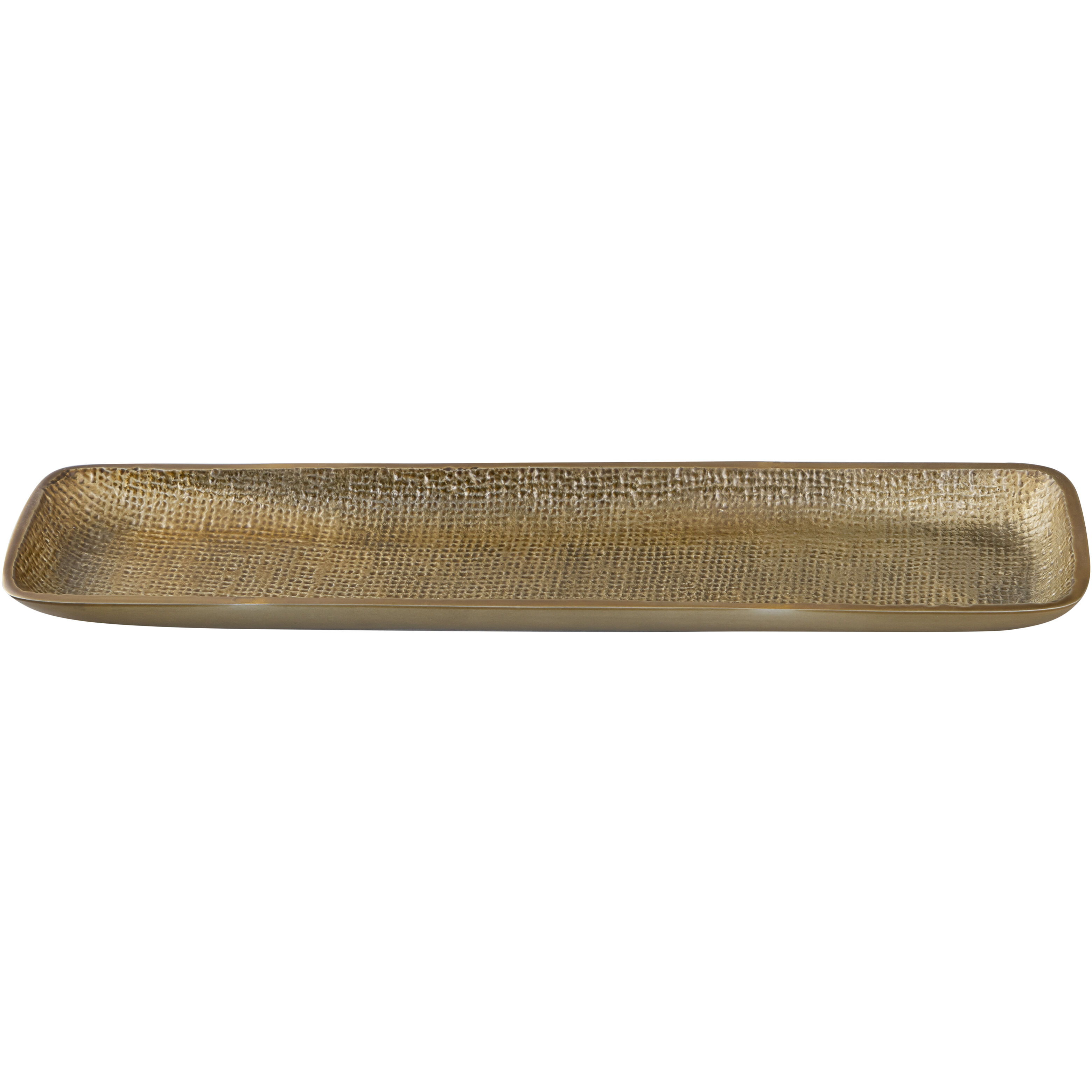 Louk Antique Nickel with Antique Brass Tray, Set of 2