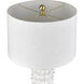 Beckwith 27 inch 150 watt White Table Lamp Portable Light
