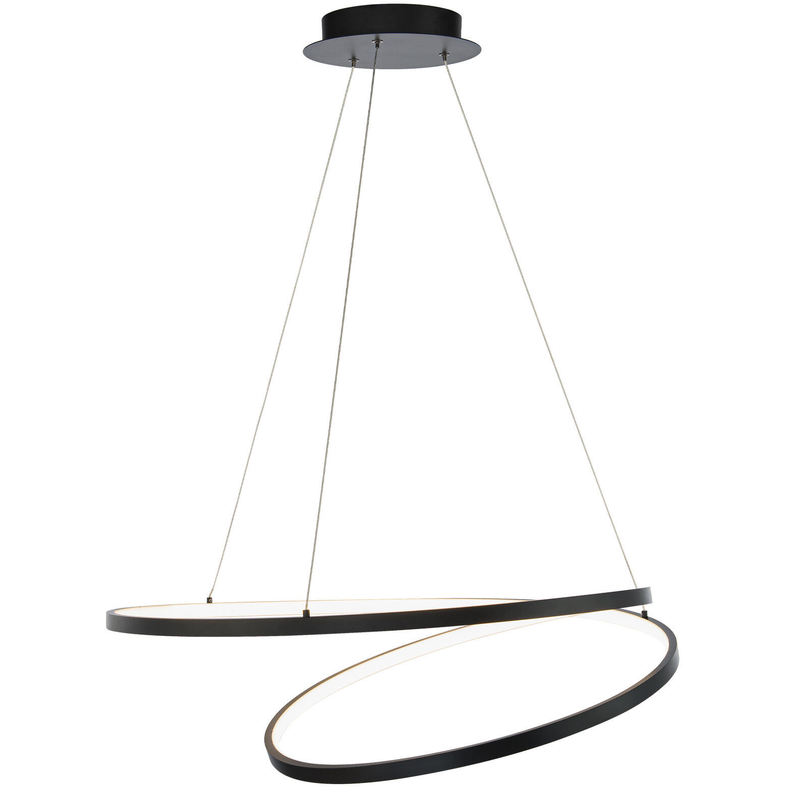 Marques LED 28 inch Black Pendant Ceiling Light, dweLED