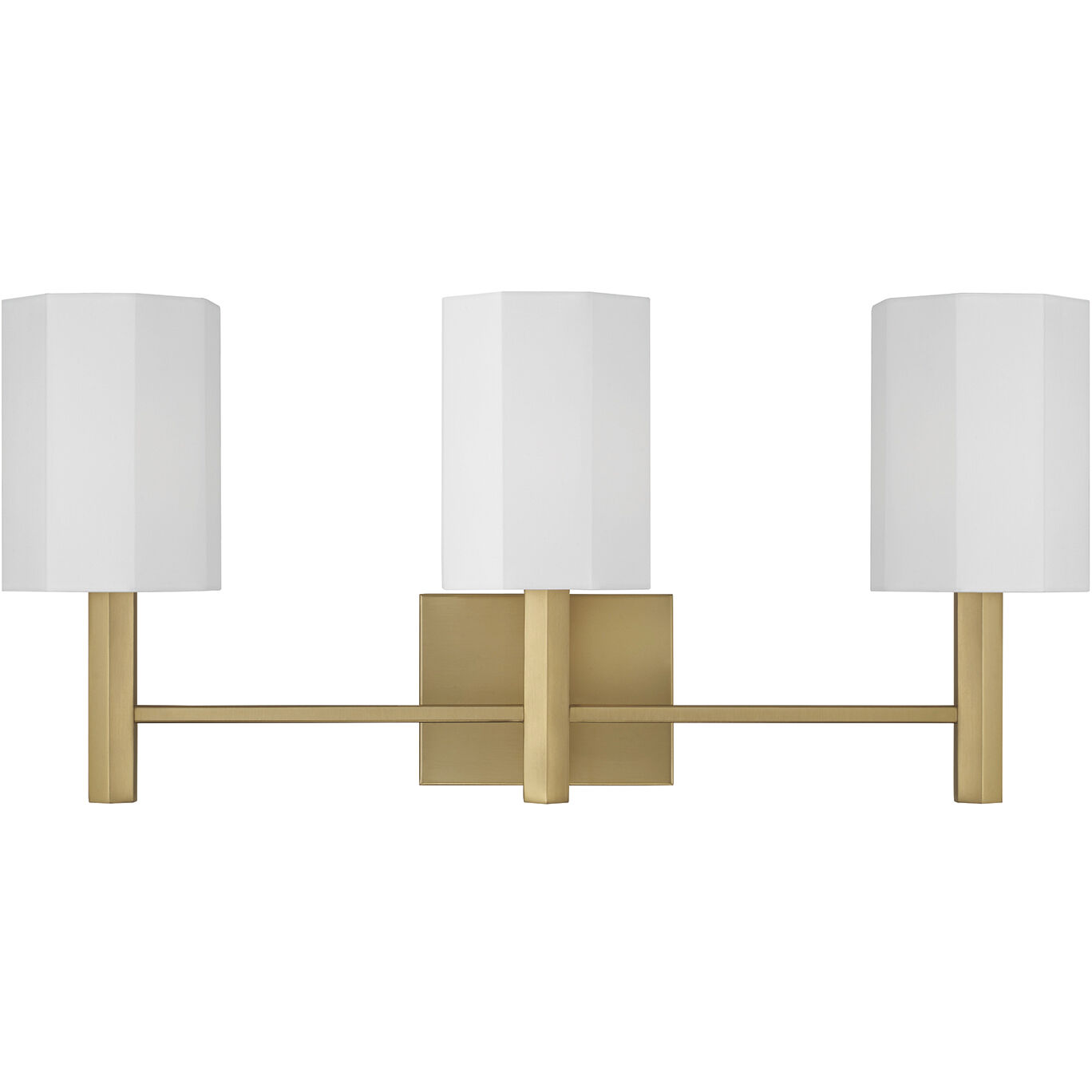 Adrian 3 Light 24.5 inch Aged Brass Vanity Light Wall Light