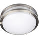 Solero II LED 14 inch Brushed Steel Flush Mount Ceiling Light