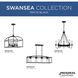 Swansea 4 Light 10.87 inch Matte Black Outdoor Linear Chandelier