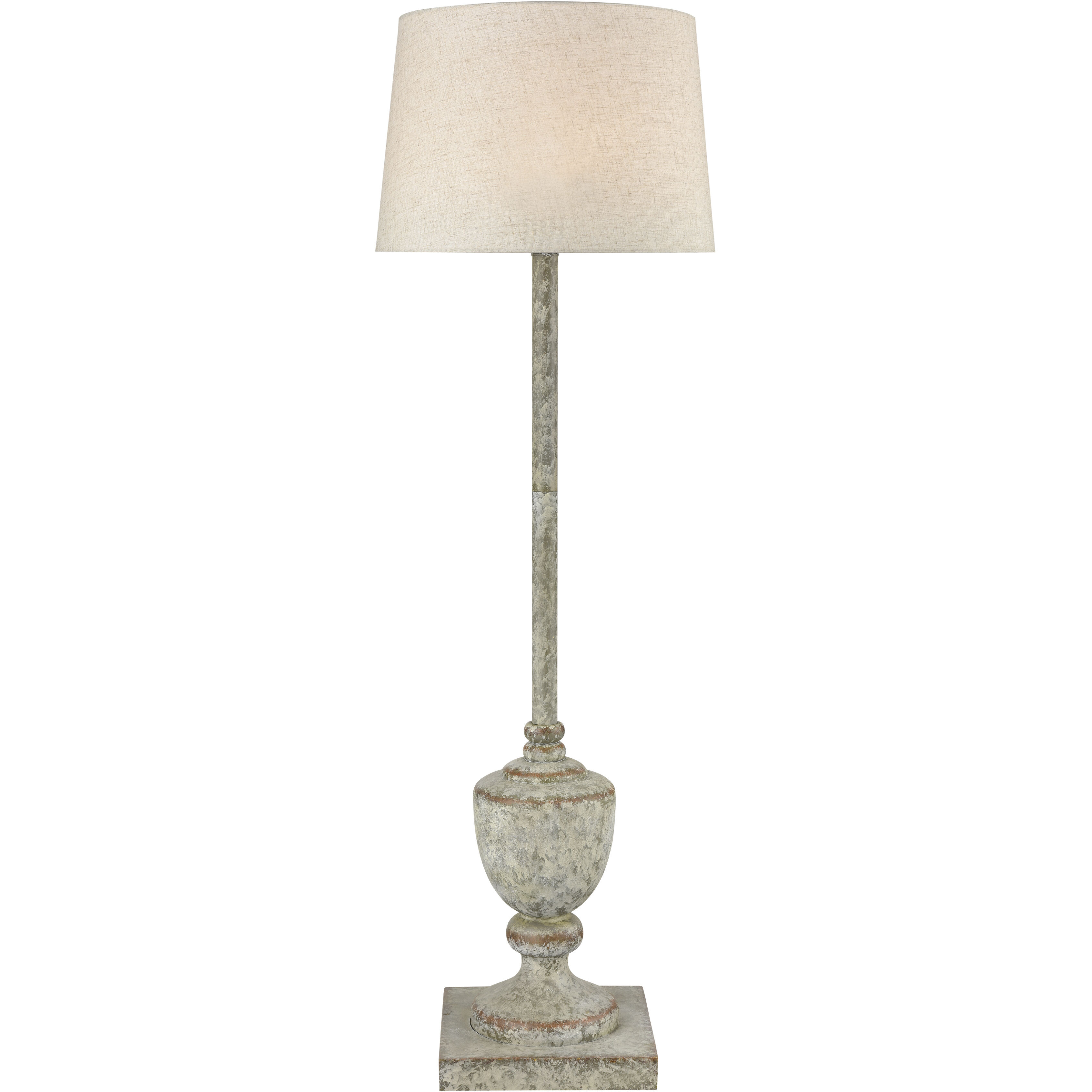 Regus 51 inch 100 watt Antique Gray Outdoor Floor Lamp