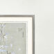 Bird Family Neutral and Green and Blue and White Framed Art