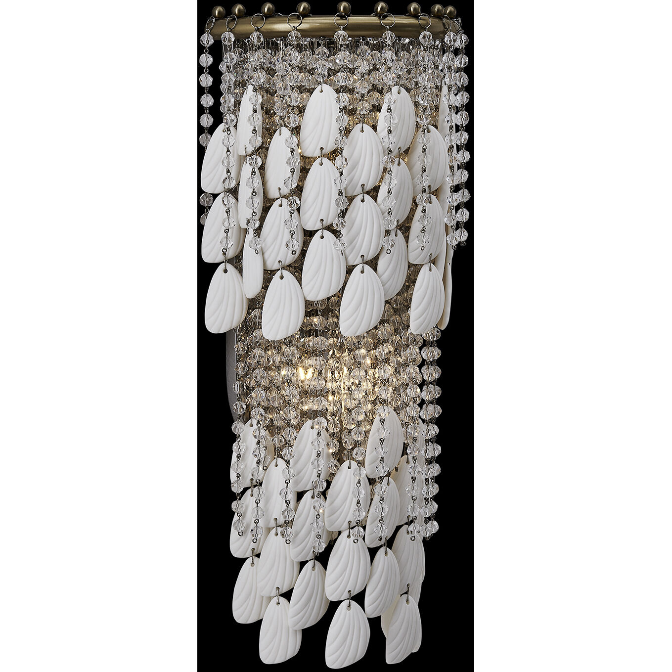 Farfalle 2 Light 8.75 inch Brushed Champagne Gold Wall Sconce Wall Light