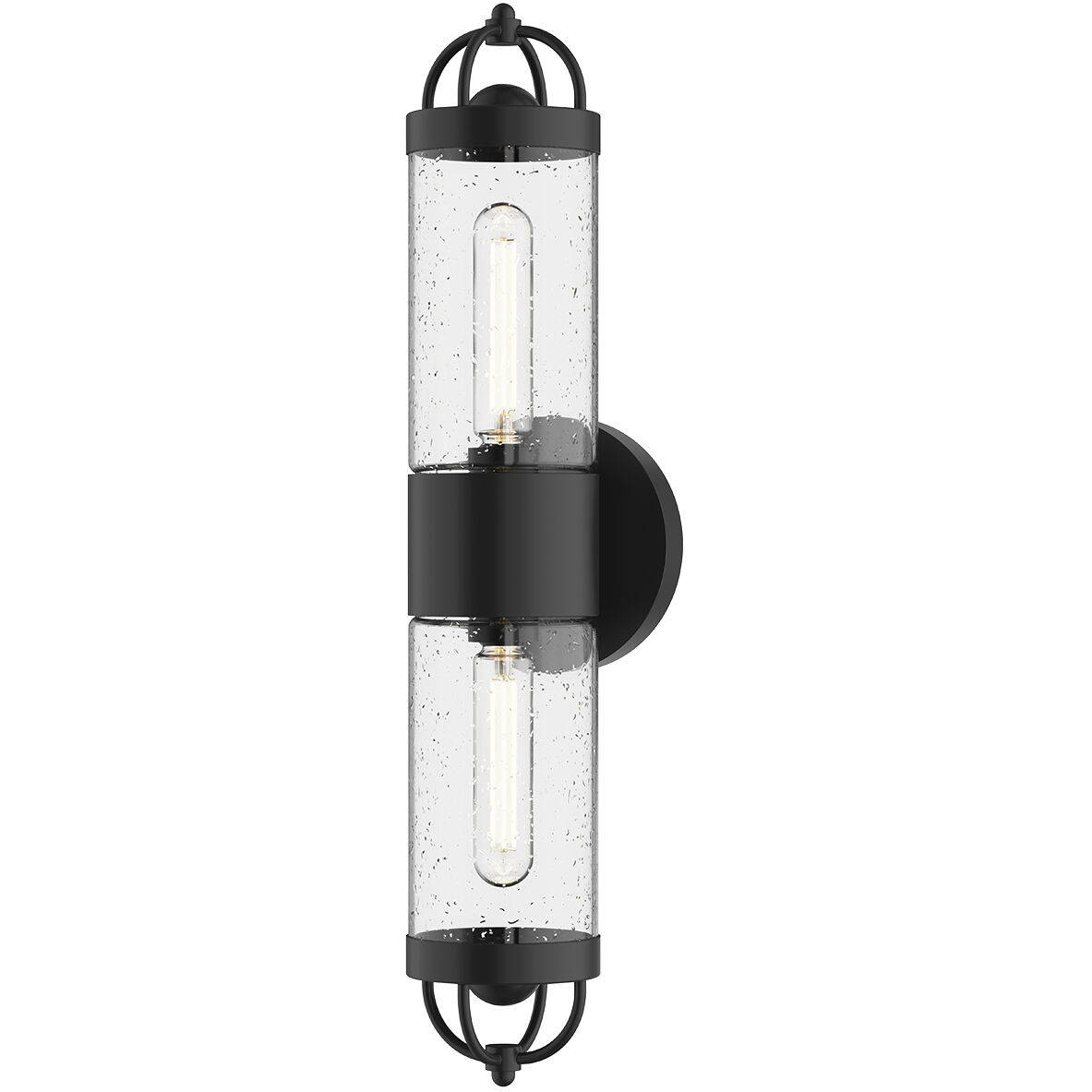 Alora Mood Lancaster 2 Light 21.13 inch Textured Black Exterior Wall Sconce