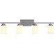 Albany 4 Light 35 inch Chrome Vanity Light Wall Light