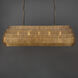 Gilda 5 Light 59 inch Antique Brass Linear Pendant Ceiling Light