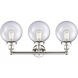 Beacon 3 Light 24.5 inch Polished Nickel Bath Vanity Light Wall Light in Seedy