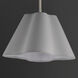Saxon 1 Light 14 inch Polished Nickel Single Pendant Ceiling Light