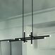Manhattan LED 48 inch Matte Black Linear Chandelier Ceiling Light