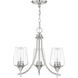 Octave 3 Light 18 inch Satin Nickel Chandelier Ceiling Light, Essentials
