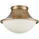 Matterhorn 1 Light 11 inch Natural Flush Mount Ceiling Light