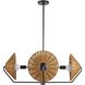 Coleman 4 Light 34 inch Natural Chandelier Ceiling Light