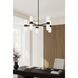 Delgada 10 Light 36 inch Dark Matte Black Chandelier Ceiling Light