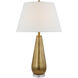 Chapman & Myers Aris 30 inch 15.00 watt Antique-Burnished Brass and Clear Glass Table Lamp Portable Light, Large
