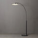 Redondo 86 inch 46.00 watt Matte Black and Weathered Brass Arc Floor Lamp Portable Light