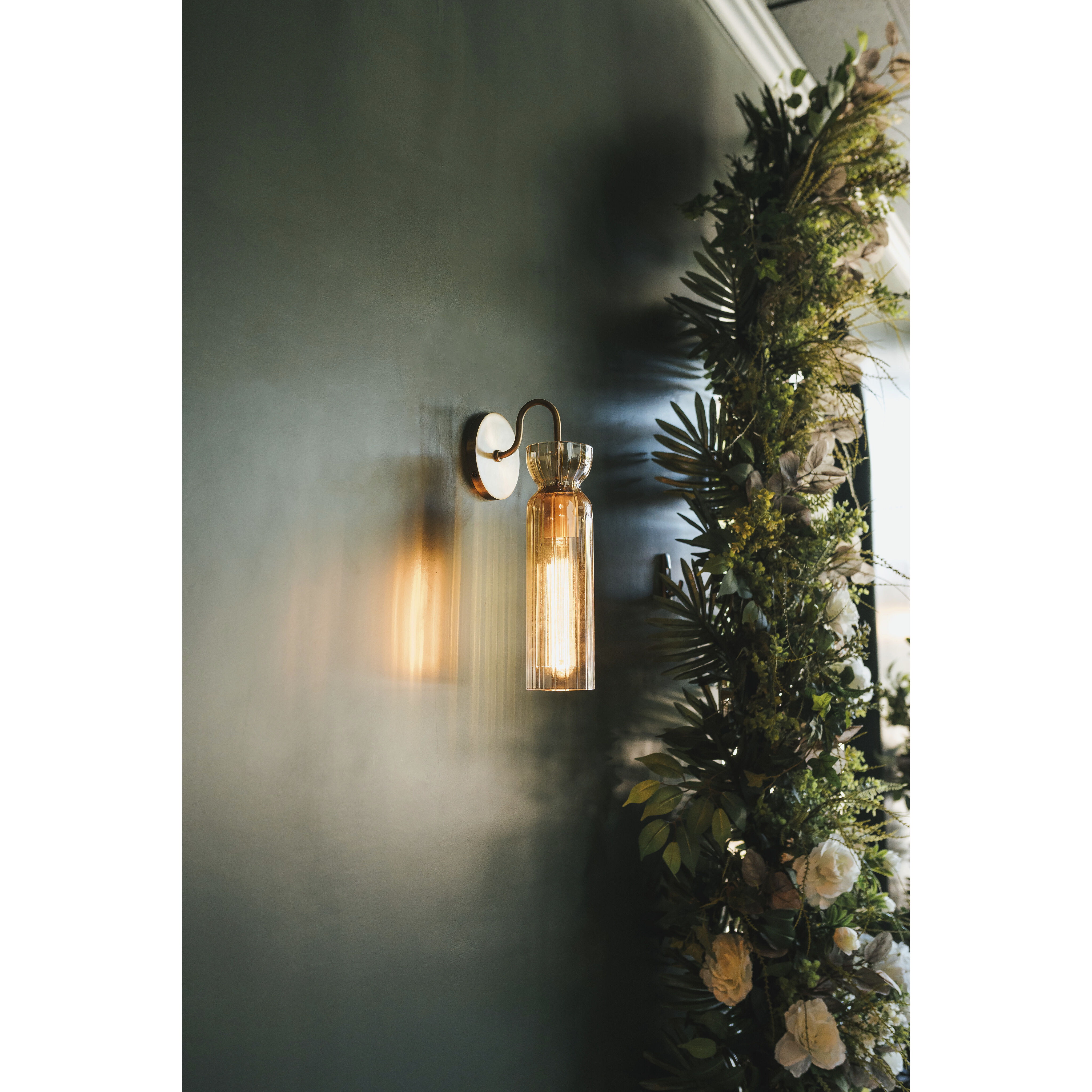 Julian 1 Light Patina Brass Wall Sconce Wall Light
