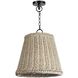 Augustine 1 Light 13.5 inch White Outdoor Pendant, Small