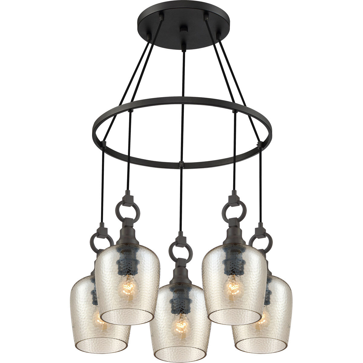 Kendrick 5 Light 27 inch Western Bronze Island Chandelier Ceiling Light