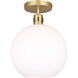 Monroe 1 Light 11.75 inch Gold Pendant Ceiling Light