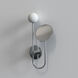 Orb 1 Light 8.27 inch Polished Chrome Bathroom Magnifying Mirror Wall Light