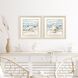 Beach Sandpipers Blue and Beige Framed Art, Propac