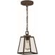 Grant 1 Light 7 inch Burnished Bronze Mini Pendant Ceiling Light