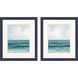 Propac Blue and White and Green and Teal Framed Art, Propac
