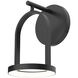 Trek LED 8.88 inch Black Exterior Wall Sconce