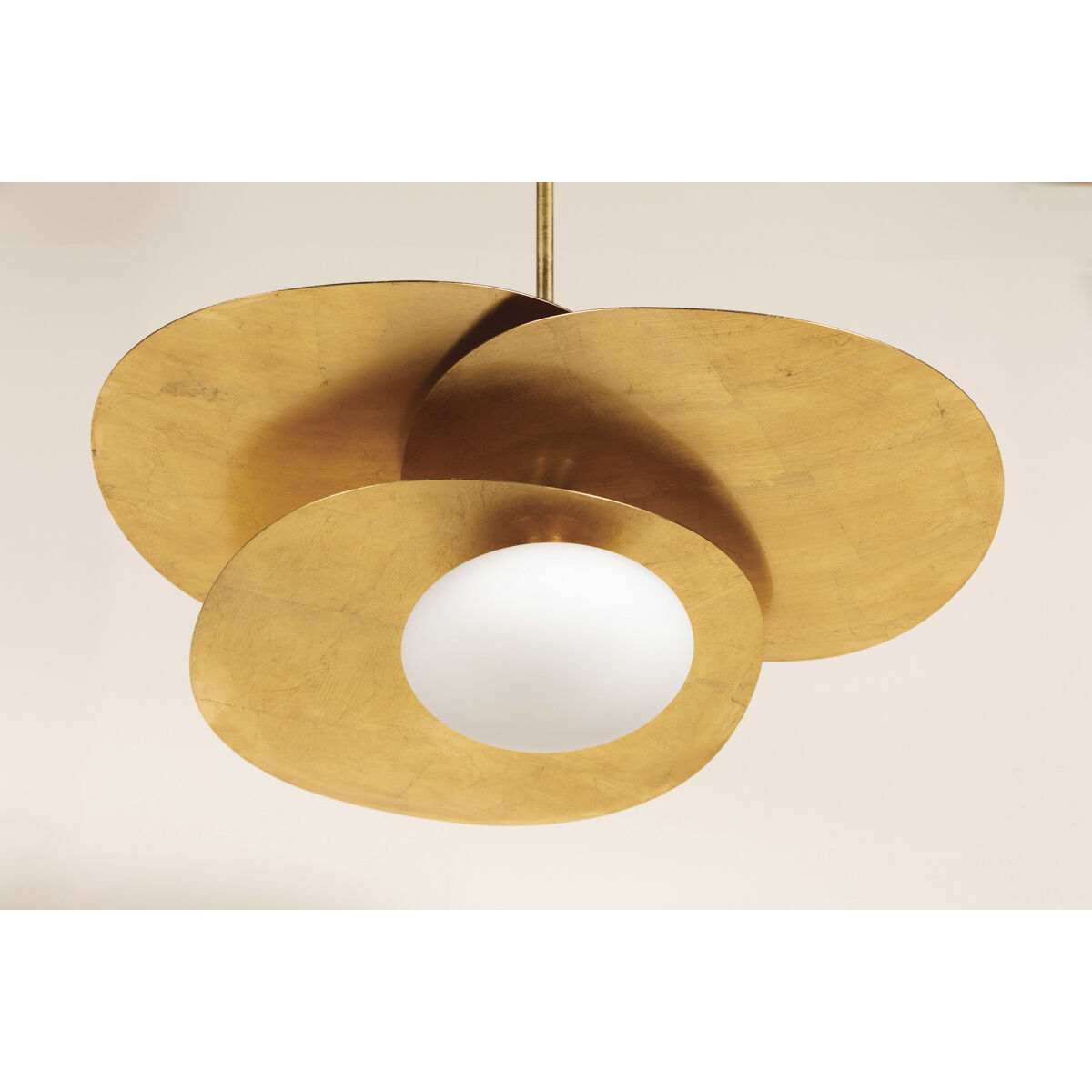 Allida 1 Light 30 inch Vintage Gold Leaf Pendant Ceiling Light