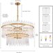 Icicles 12 Light 36 inch Satin Brass Pendant Ceiling Light