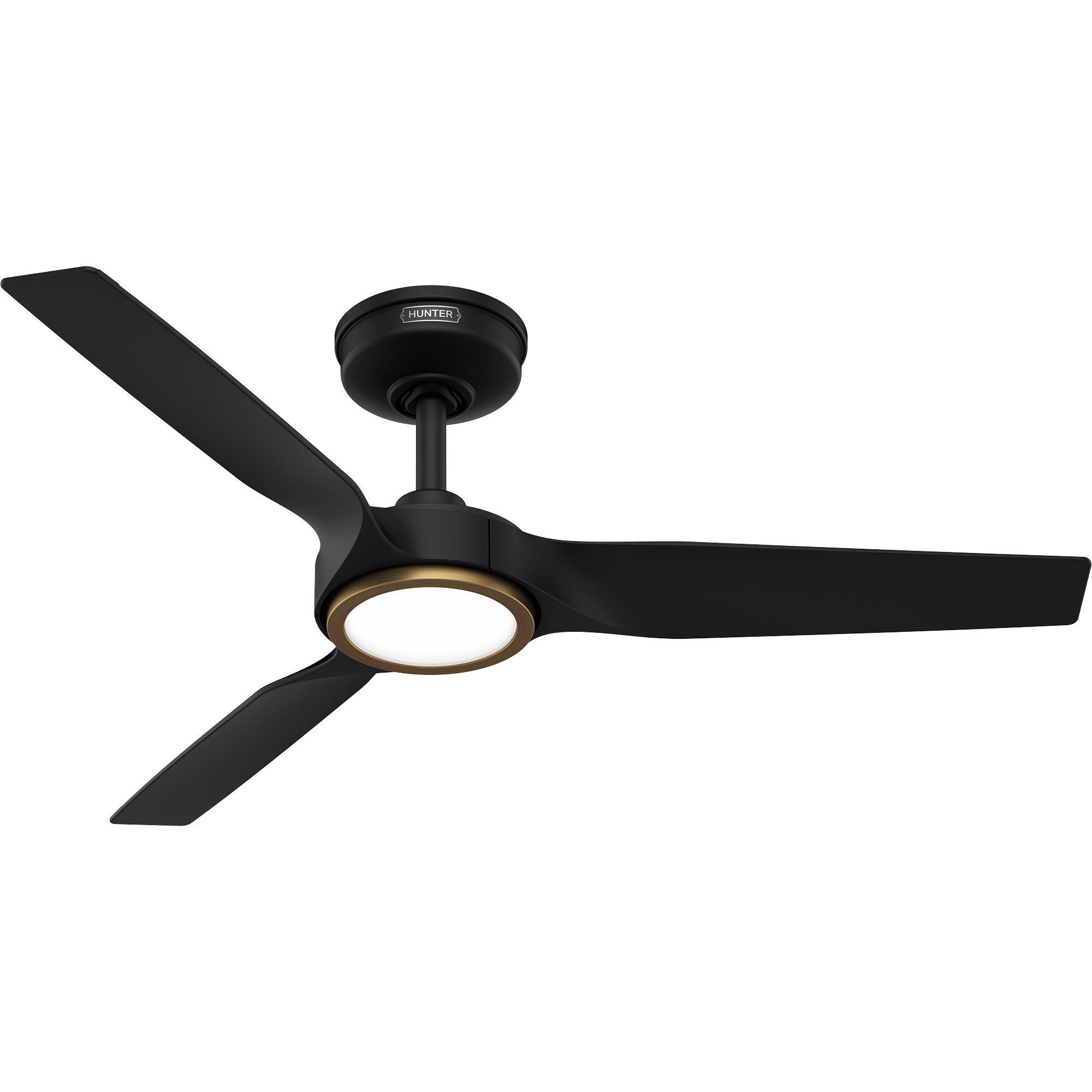 Zentech 44 inch Matte Black Outdoor Ceiling Fan
