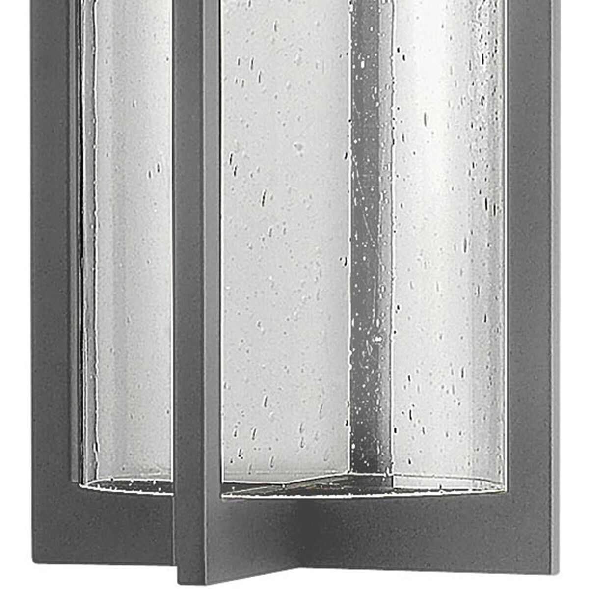 Shelter LED 6 inch Hematite Outdoor Hanging Lantern