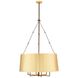 Felipe 6 Light 28 inch Antique Brass and English Bronze Chandelier Ceiling Light