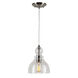 Signature 1 Light 7 inch Brushed Nickel Mini Pendant Ceiling Light