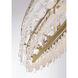 Nova Mara 5 Light 48 inch Painted Legacy Brass Linear Chandelier Ceiling Light