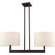 Hayworth 2 Light 30 inch Bronze Linear Chandelier Ceiling Light