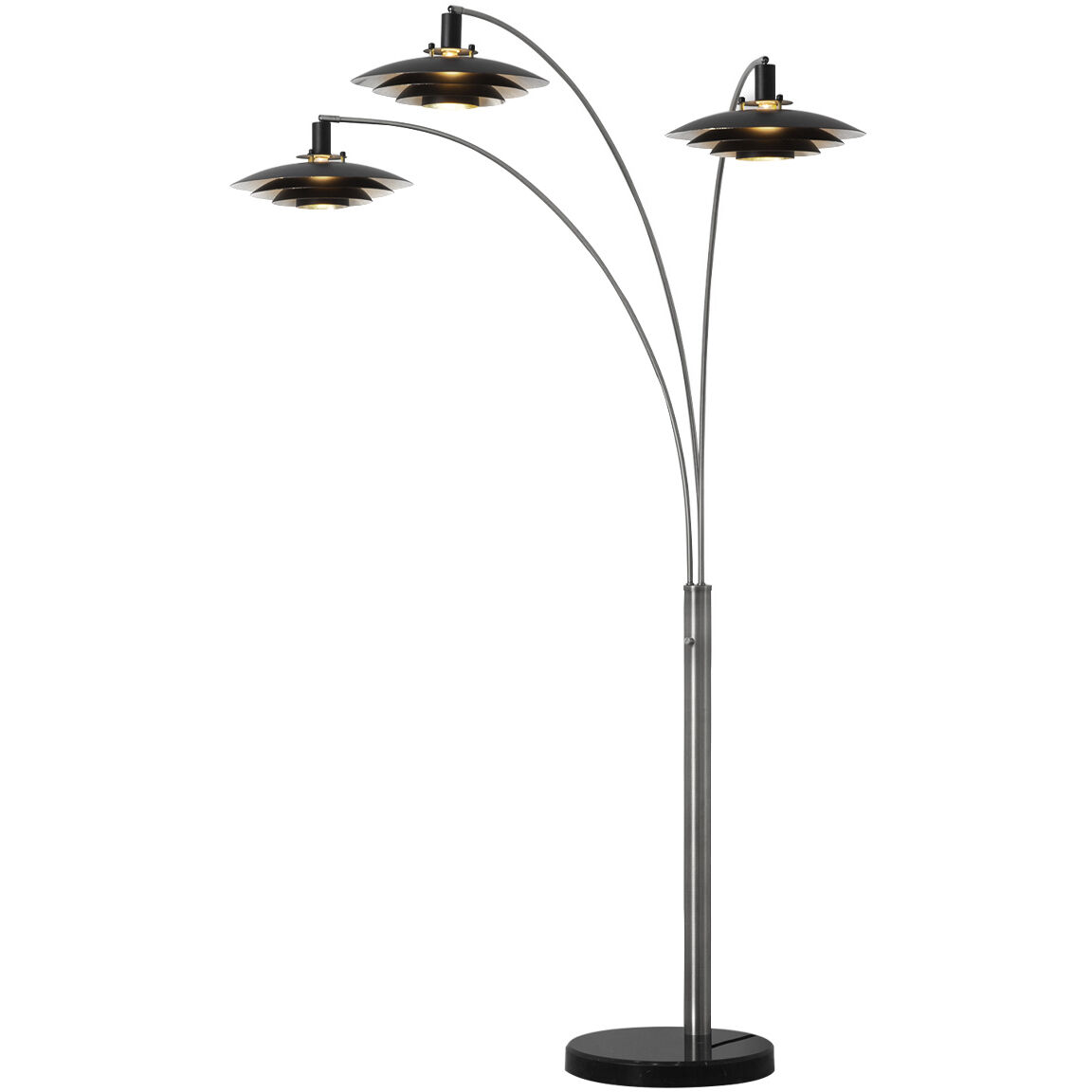 Rancho Mirage 87 inch 100.00 watt Satin Nickel Arc Floor Lamp Portable Light