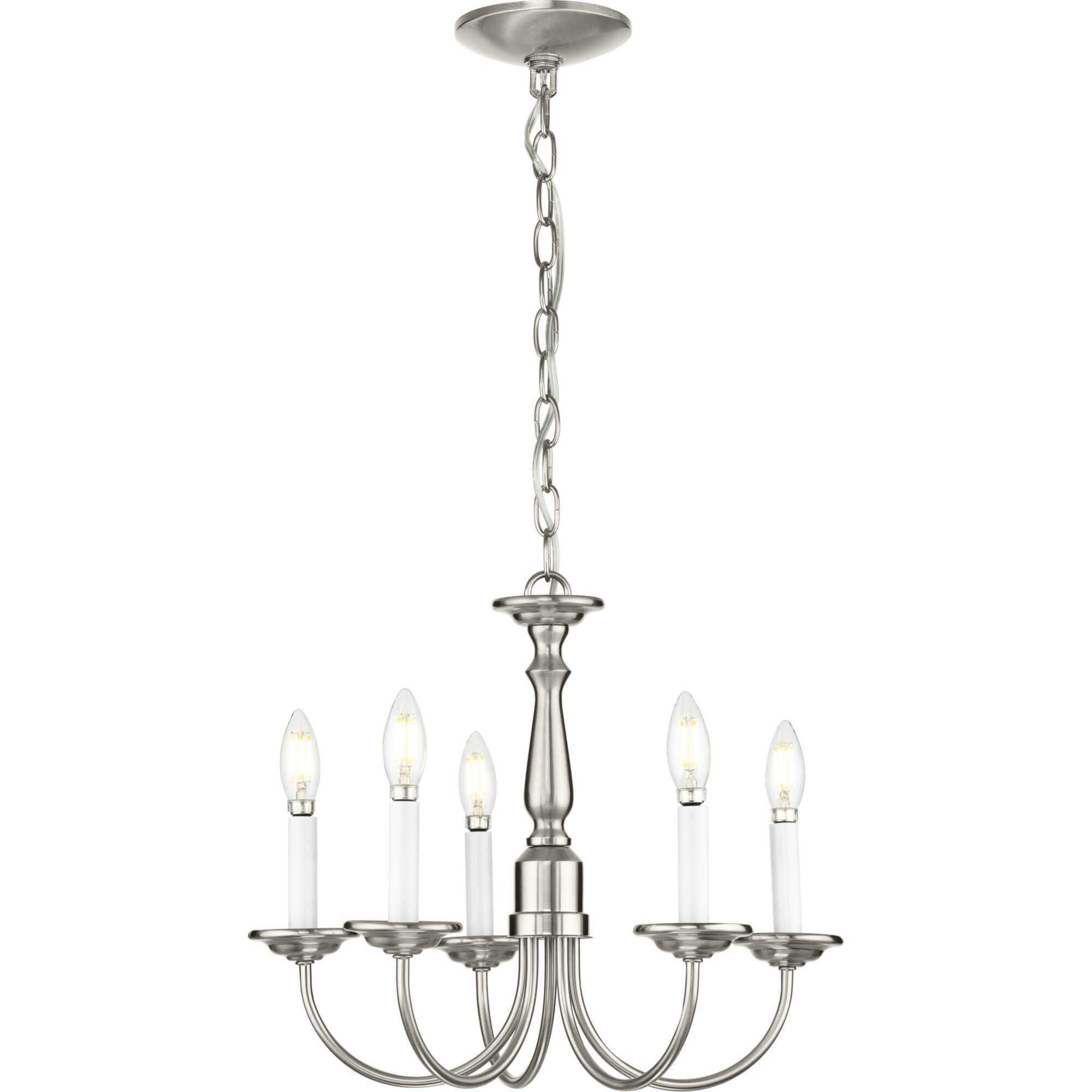 Kipling 5 Light 17.5 inch Brushed Nickel Chandelier Ceiling Light